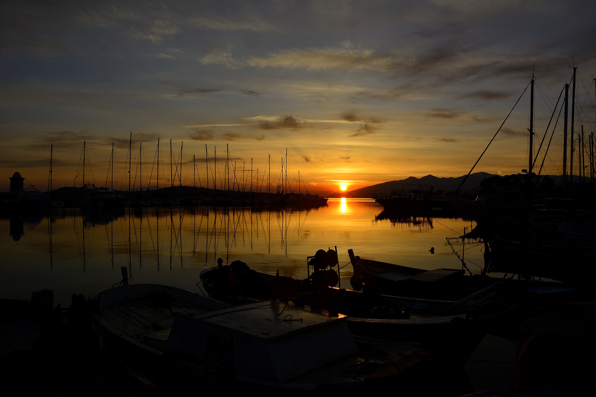 Nikon D7100 sample photo. Sunrise-marina photography