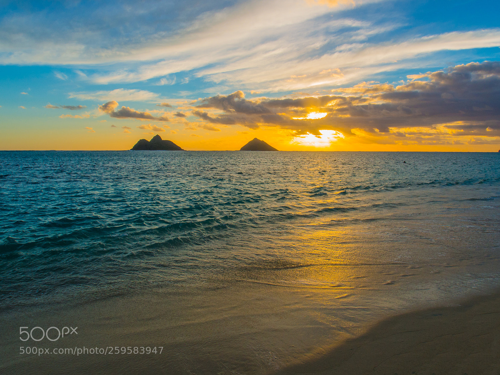 Olympus OM-D E-M5 sample photo. Sunrise at lanikai photography