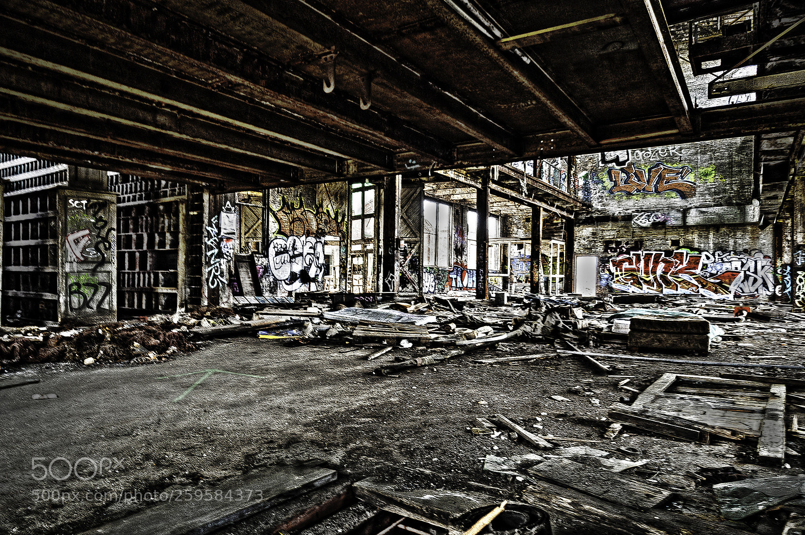 Nikon D5000 sample photo. Solvay coke factory photography
