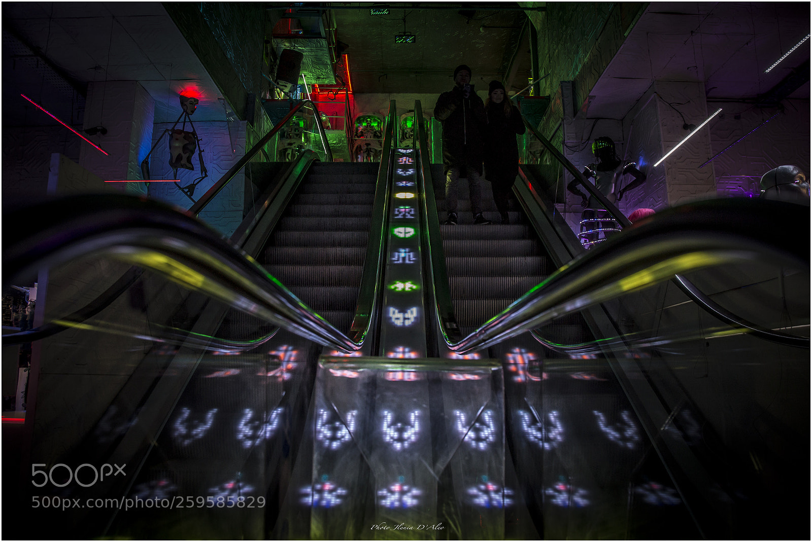 Canon EOS 6D sample photo. Color escalator photography