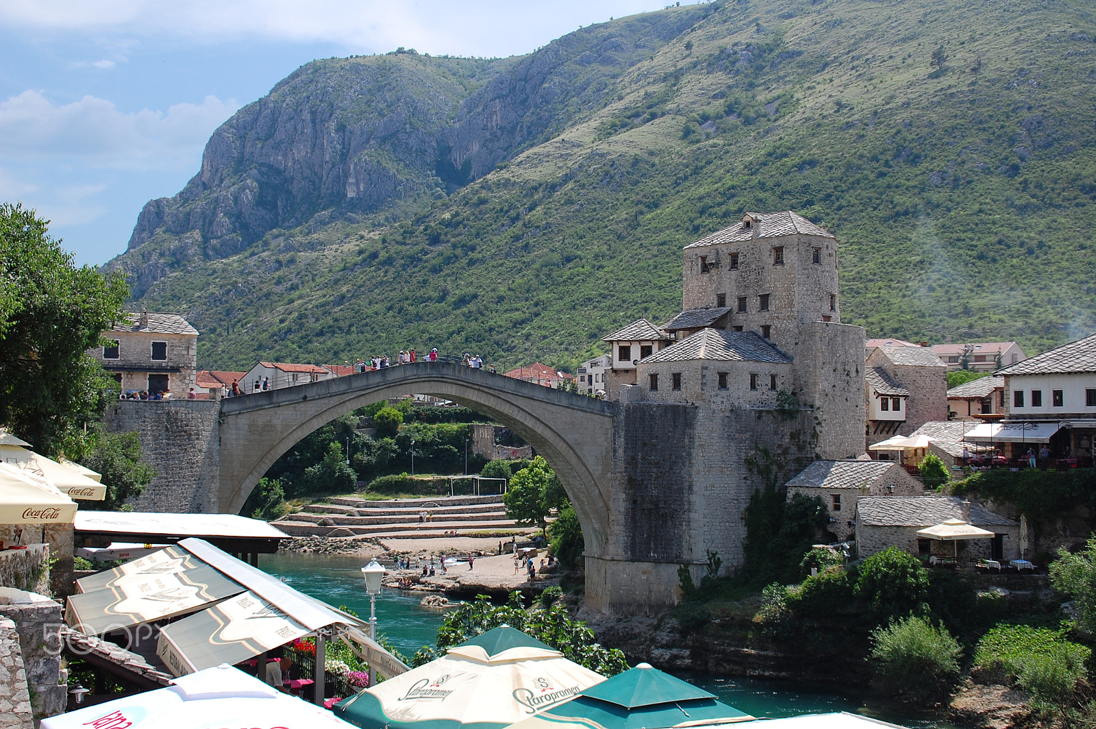 Nikon D40 sample photo. View of the old bridge in mostar photography