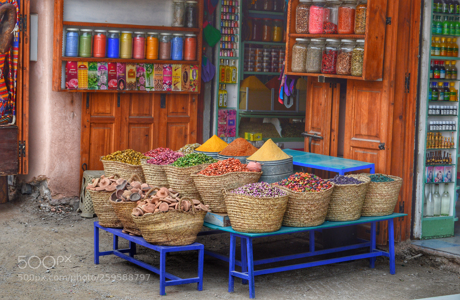 Nikon D3200 sample photo. Spice market in marrakech photography