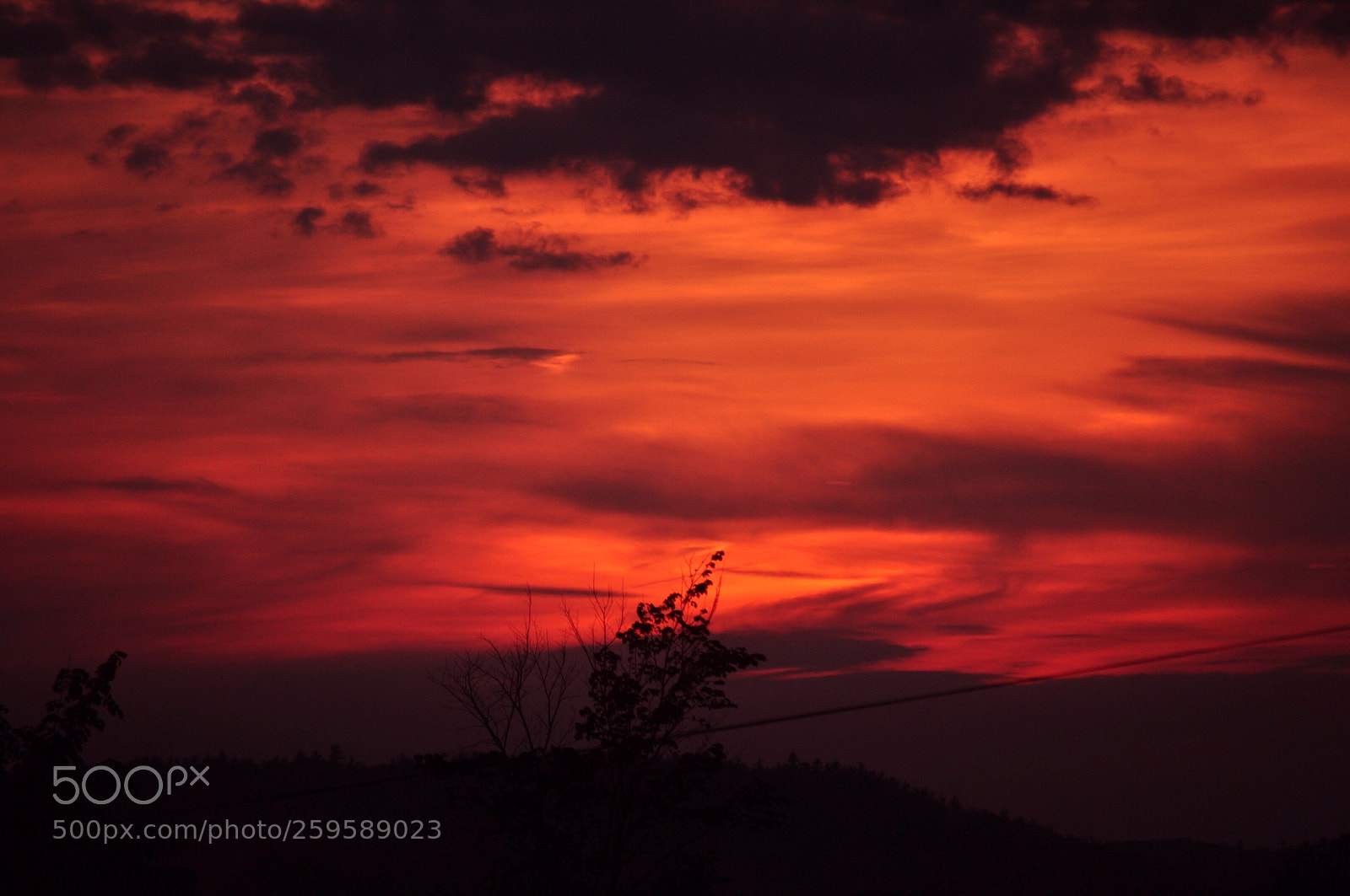 Nikon D5000 sample photo. Cloudy sunset photography