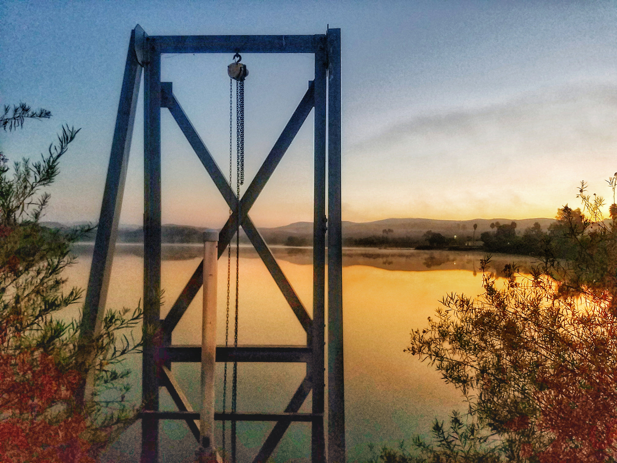 Samsung Galaxy S7 Active sample photo. Sunrise over the pond photography