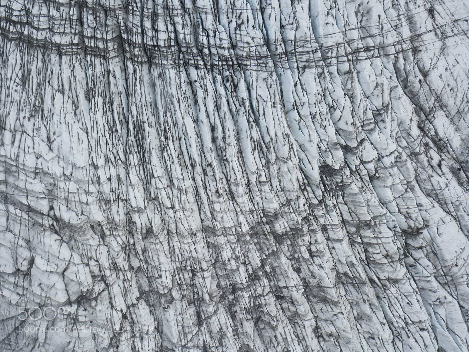 DJI FC220 sample photo. Surface of a glacier photography