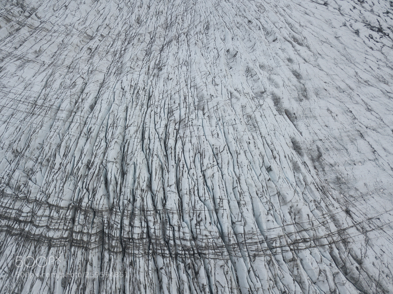 DJI FC220 sample photo. Surface of a glacier photography