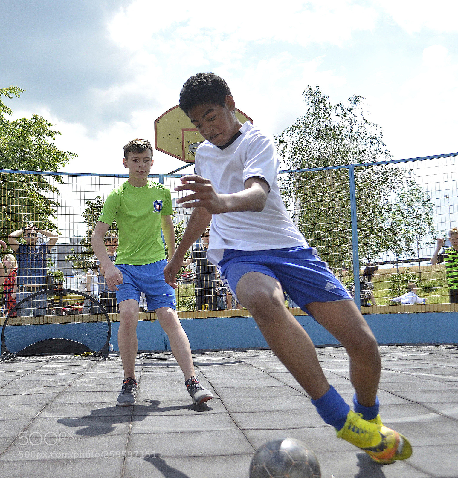 Nikon D5100 sample photo. Street football photography
