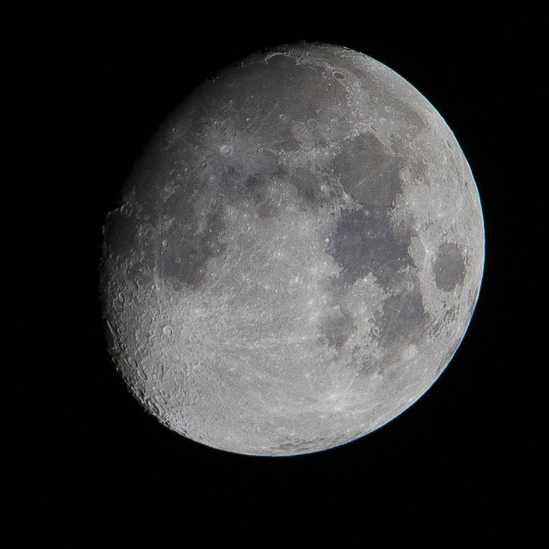 Canon EOS-1D Mark III sample photo. Moon photography