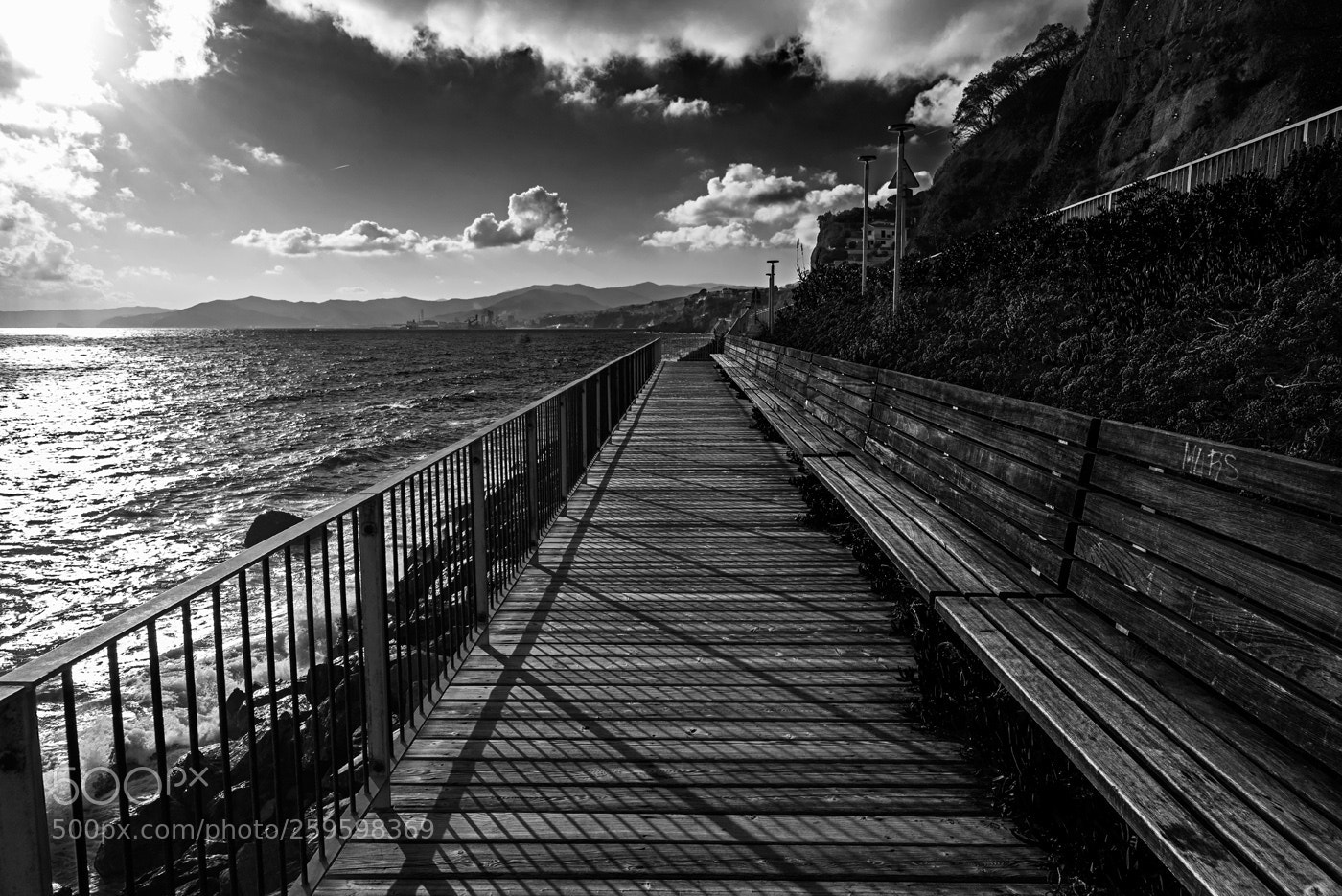 Nikon D750 sample photo. B&w sea photography