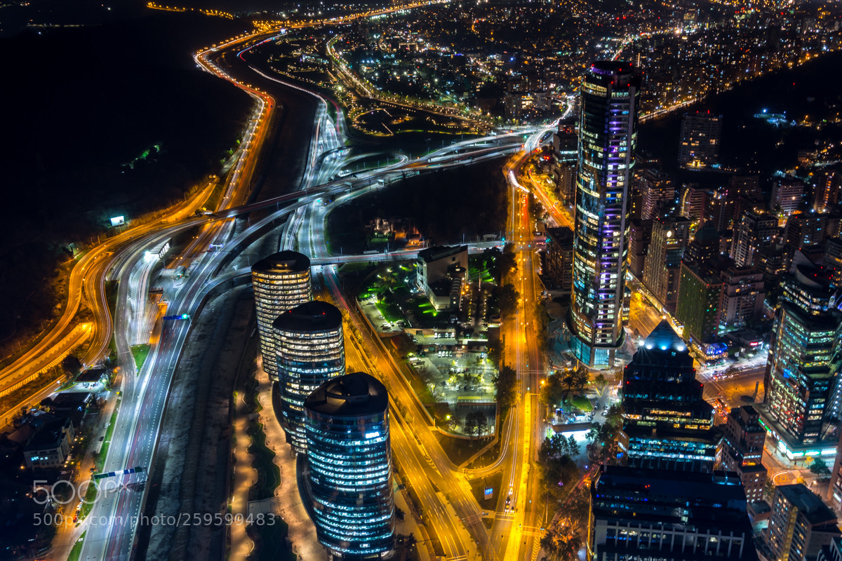 Nikon D7200 sample photo. Santiago, chile at night photography