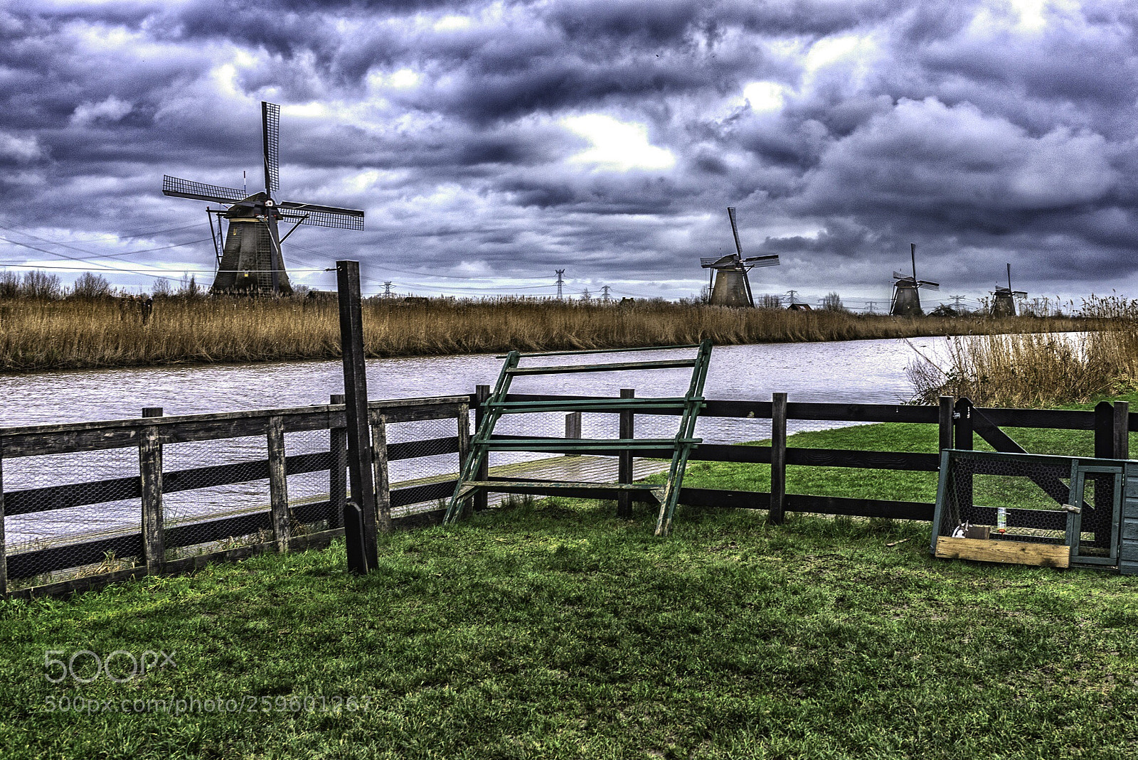 Nikon D610 sample photo. Windmills of kinderdijk photography