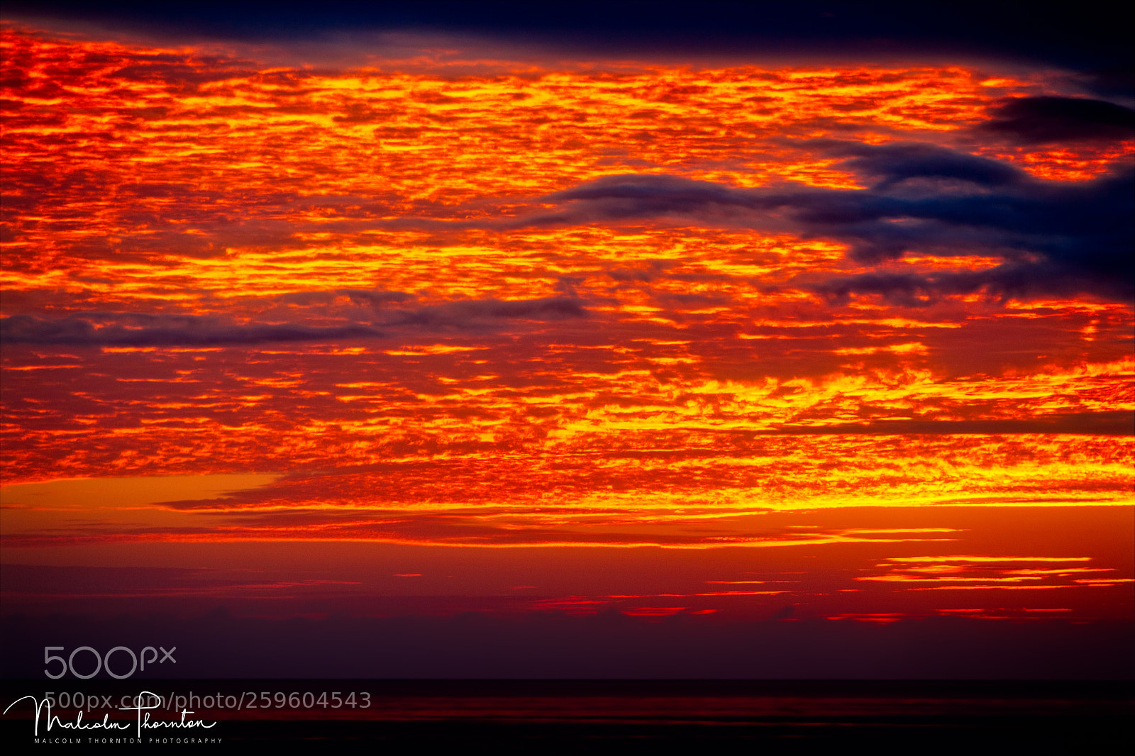 Canon EOS 5D Mark II sample photo. Pacific fiery sky photography