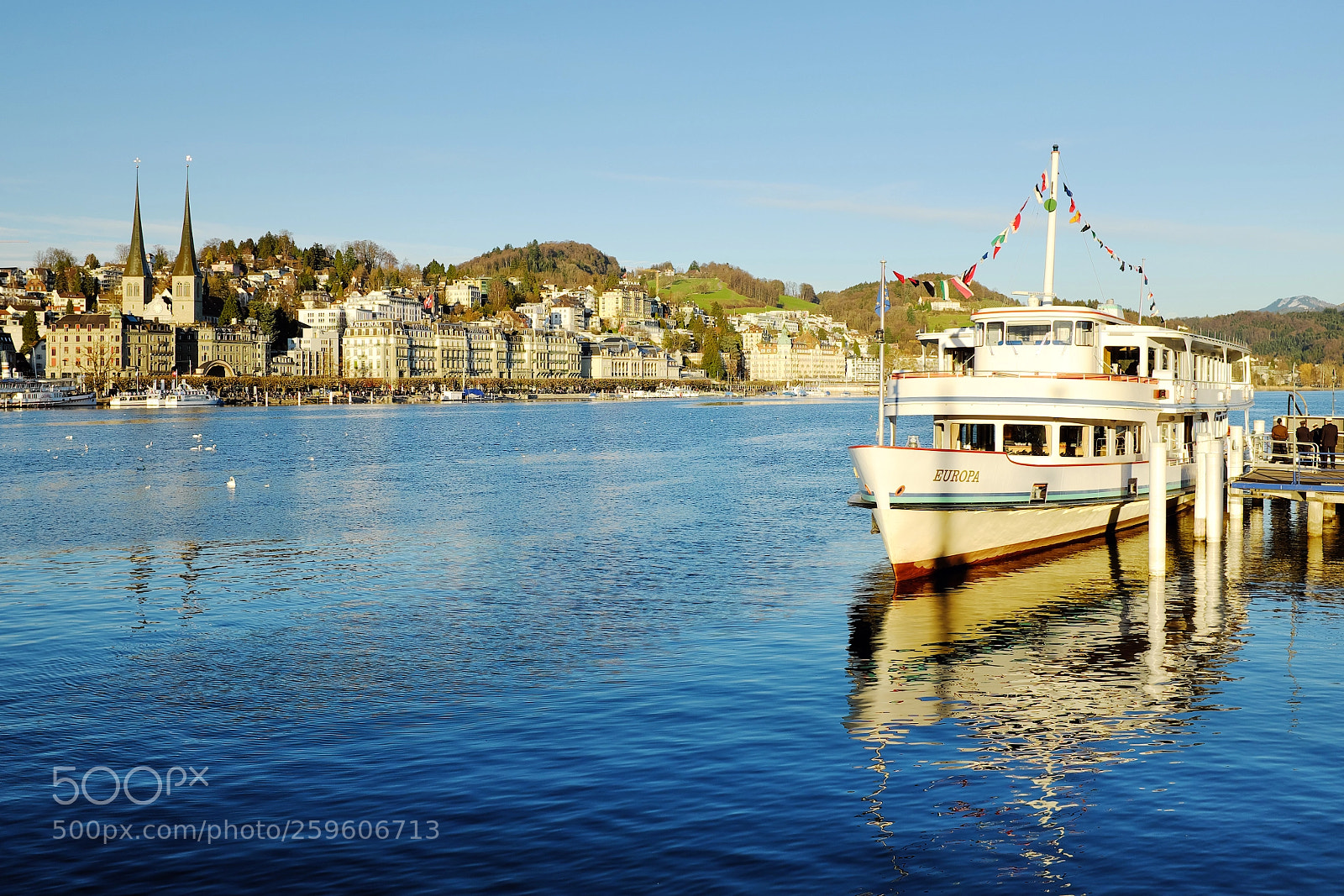 Fujifilm X100T sample photo. Ms europa at dock photography