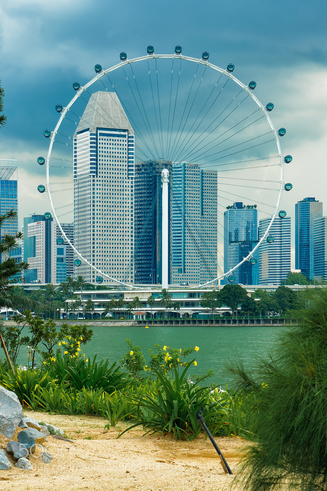 Sony a7R II sample photo. Singapore flyer photography