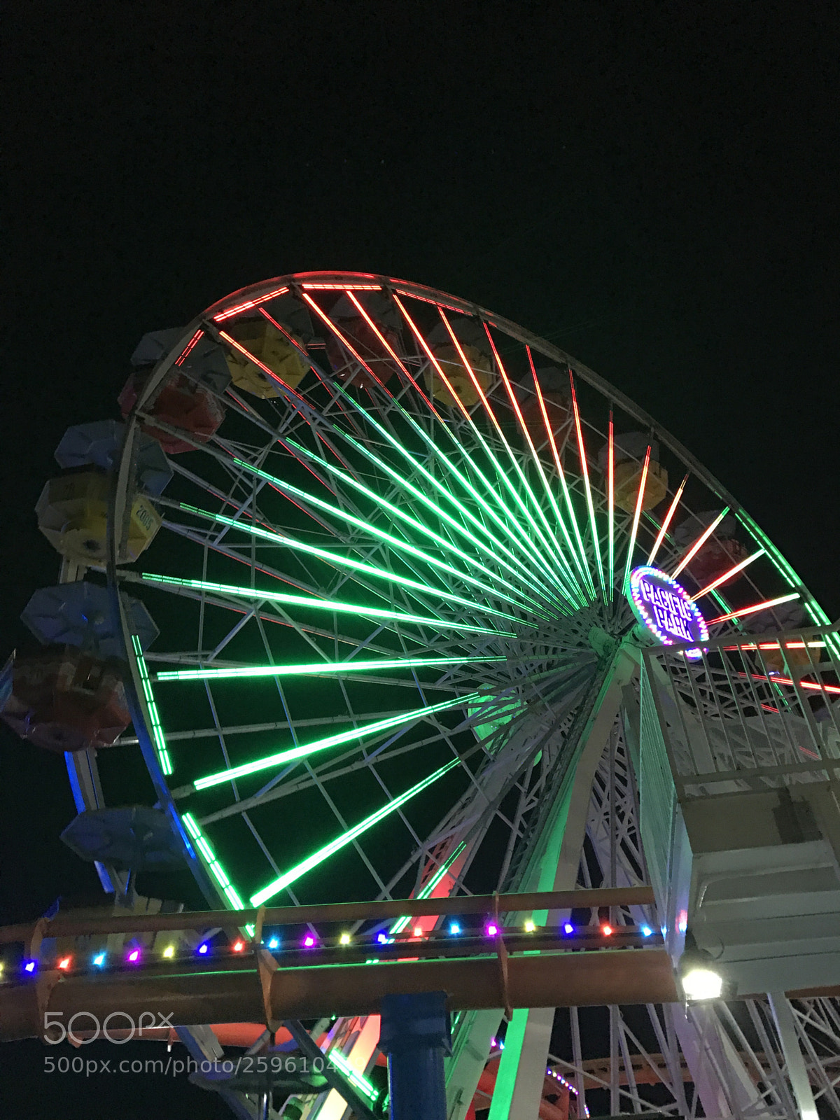 Apple iPhone 7 Plus sample photo. Santa monica pier photography