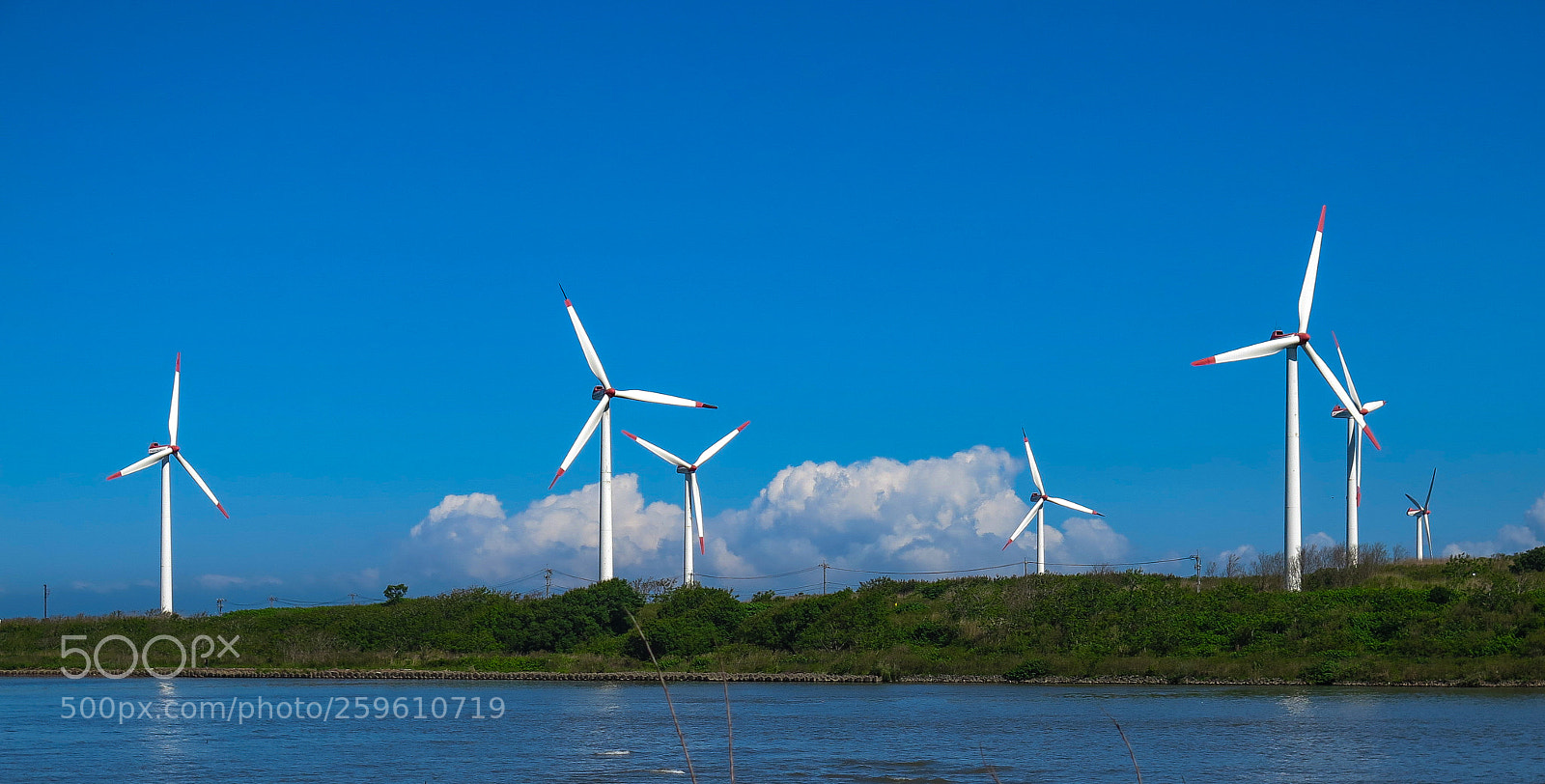 Canon PowerShot G16 sample photo. Windmills at rest photography