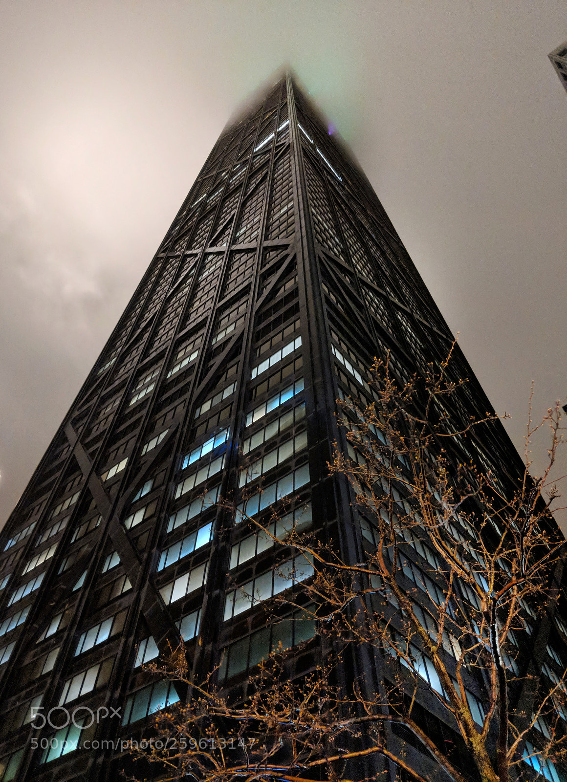 Google Pixel 2 XL sample photo. Hancock tower photography