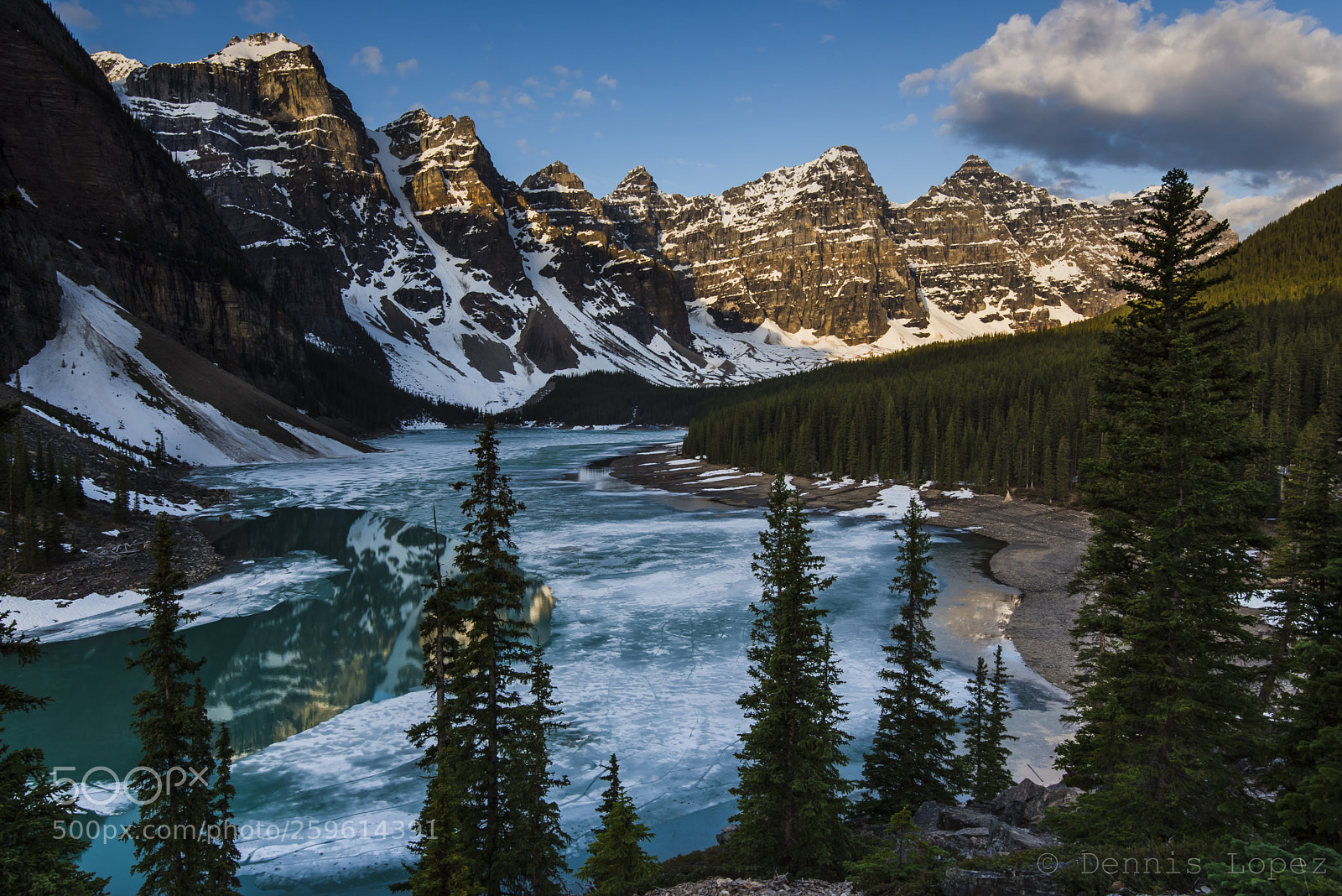Nikon D750 sample photo. Frozen moraine lake photography