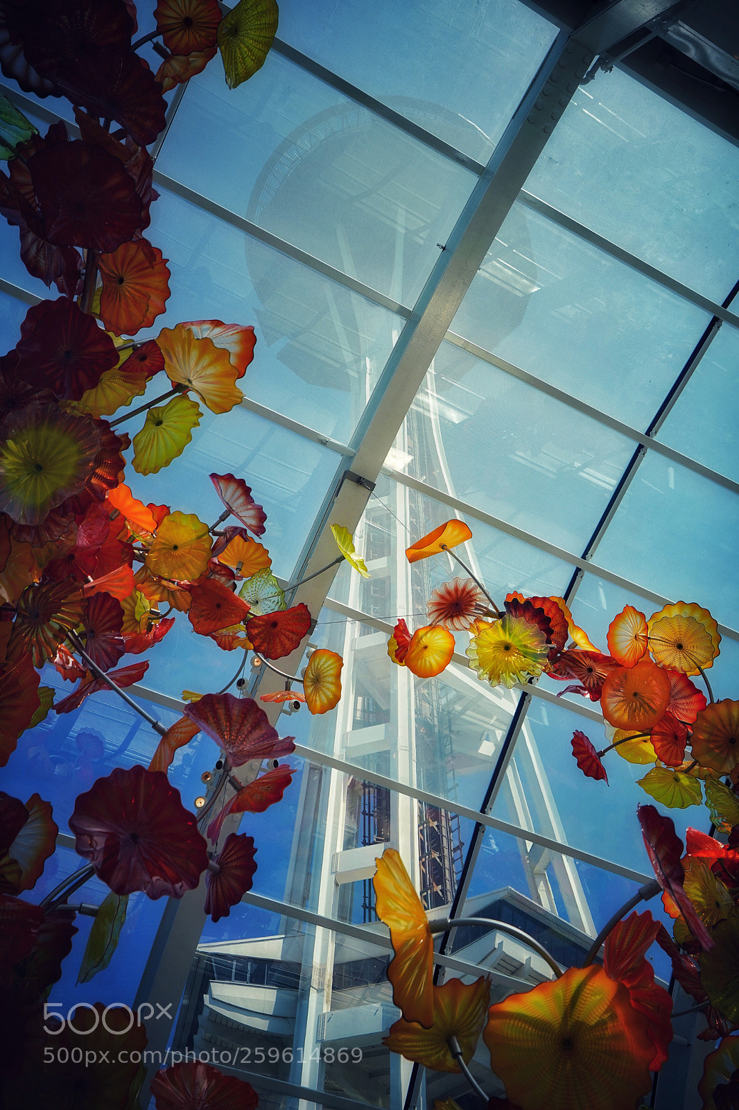 Sony a7 III sample photo. Space needle thru the photography