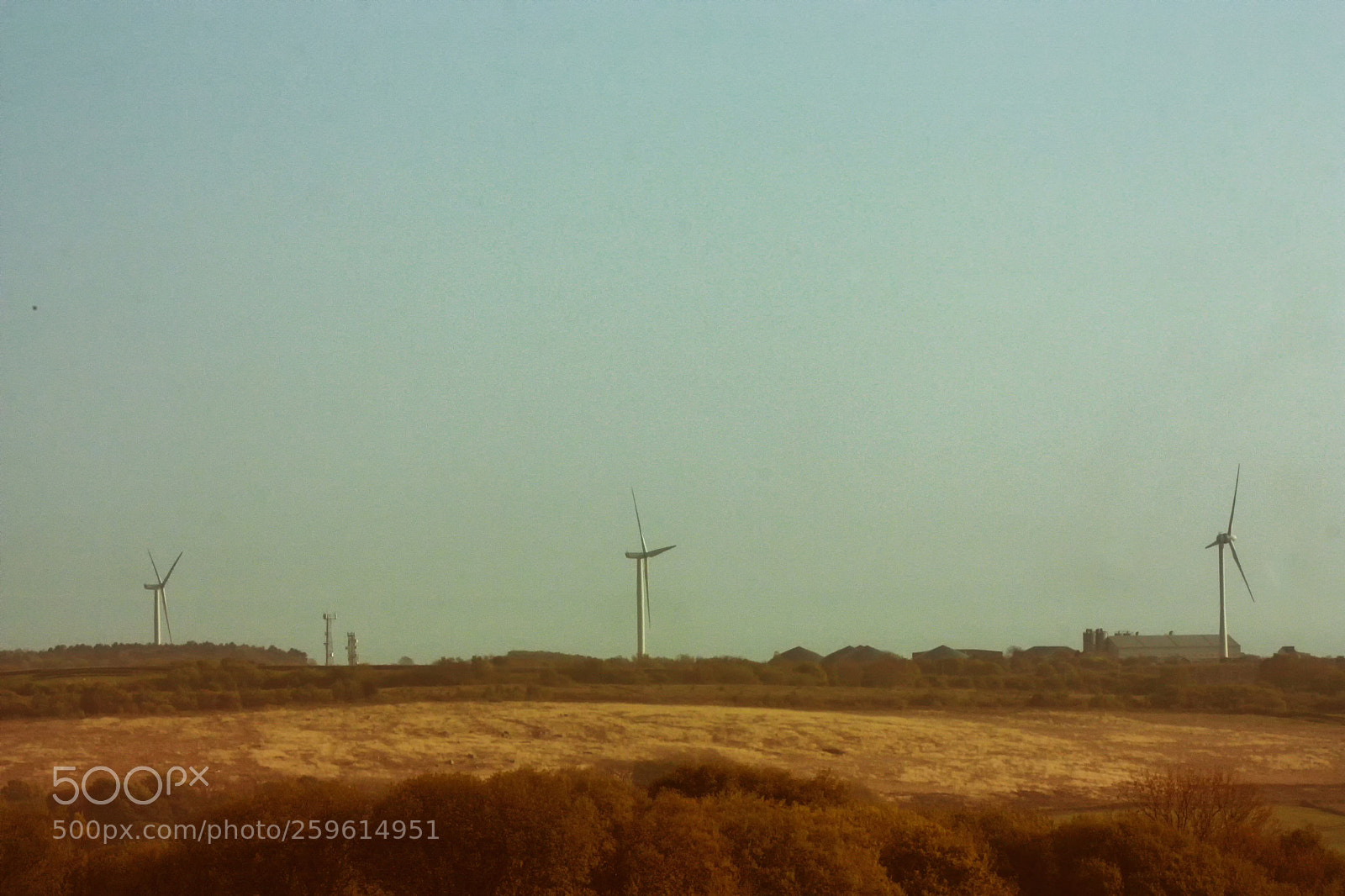 Canon EOS 450D (EOS Rebel XSi / EOS Kiss X2) sample photo. Landscape with wind farm photography