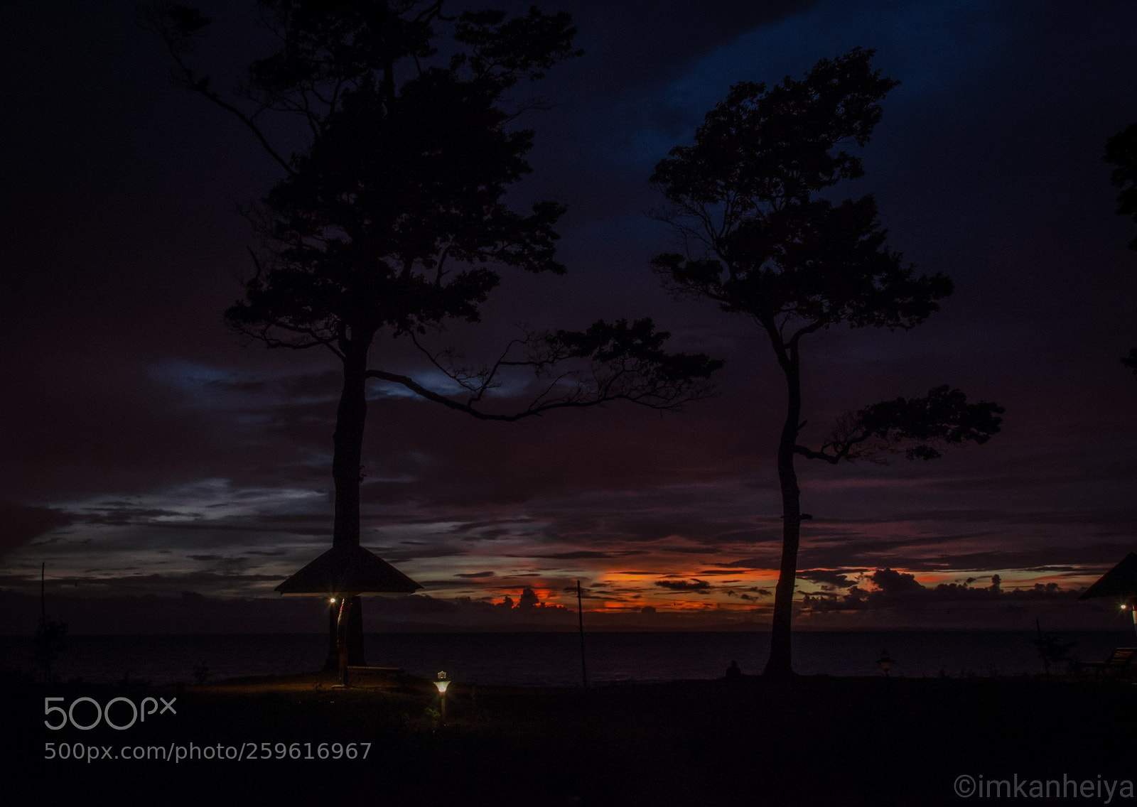 Nikon D7000 sample photo. Silhouette view after sunset photography