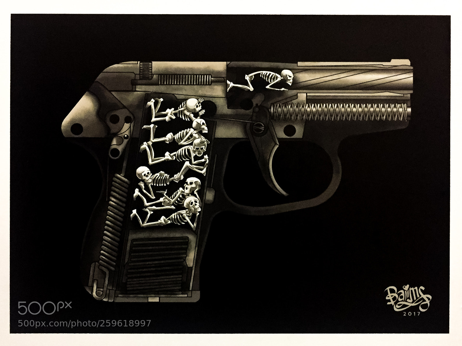 Apple iPhone 6 sample photo. Pistol photography