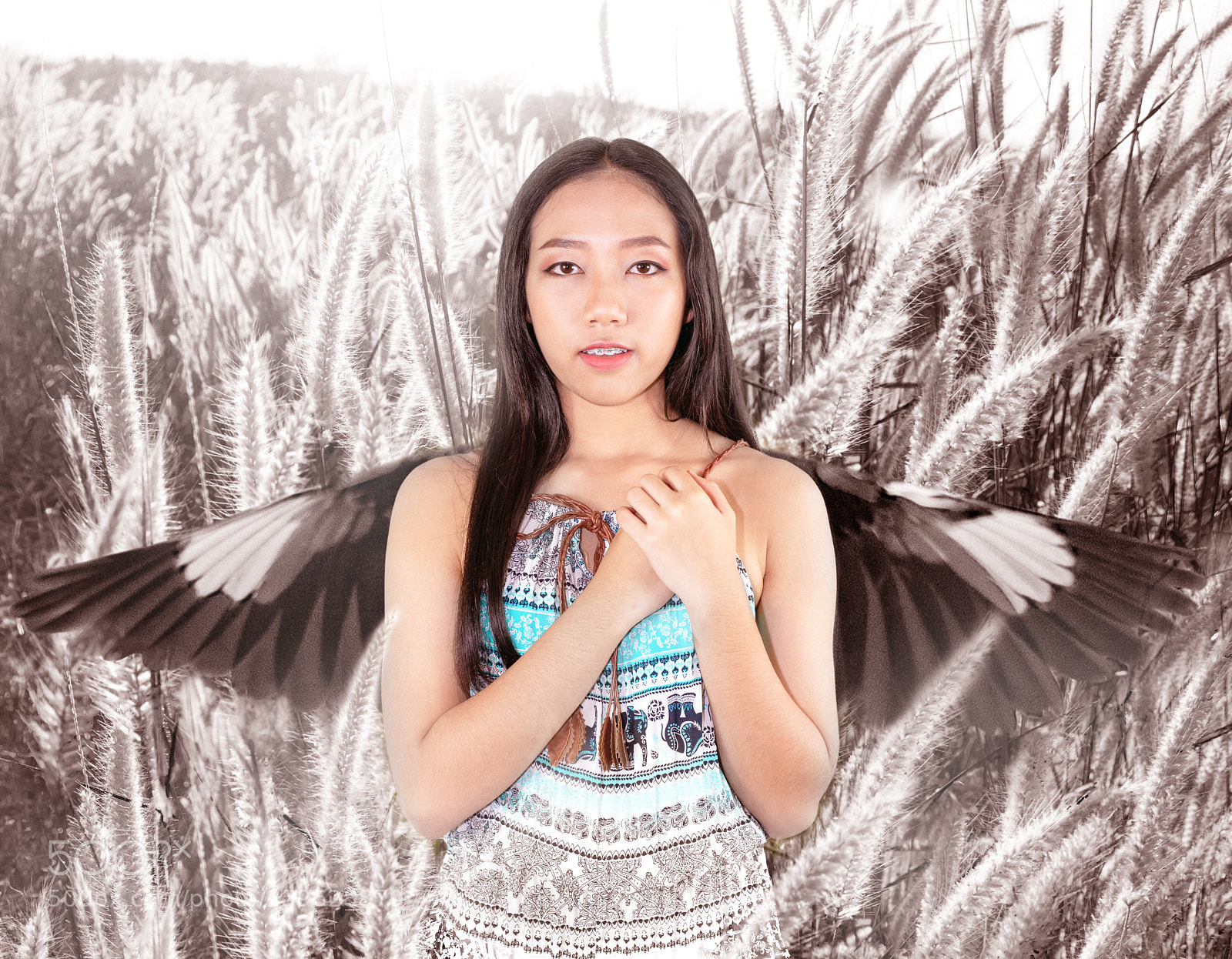 Nikon D610 sample photo. Fairy in grass photography