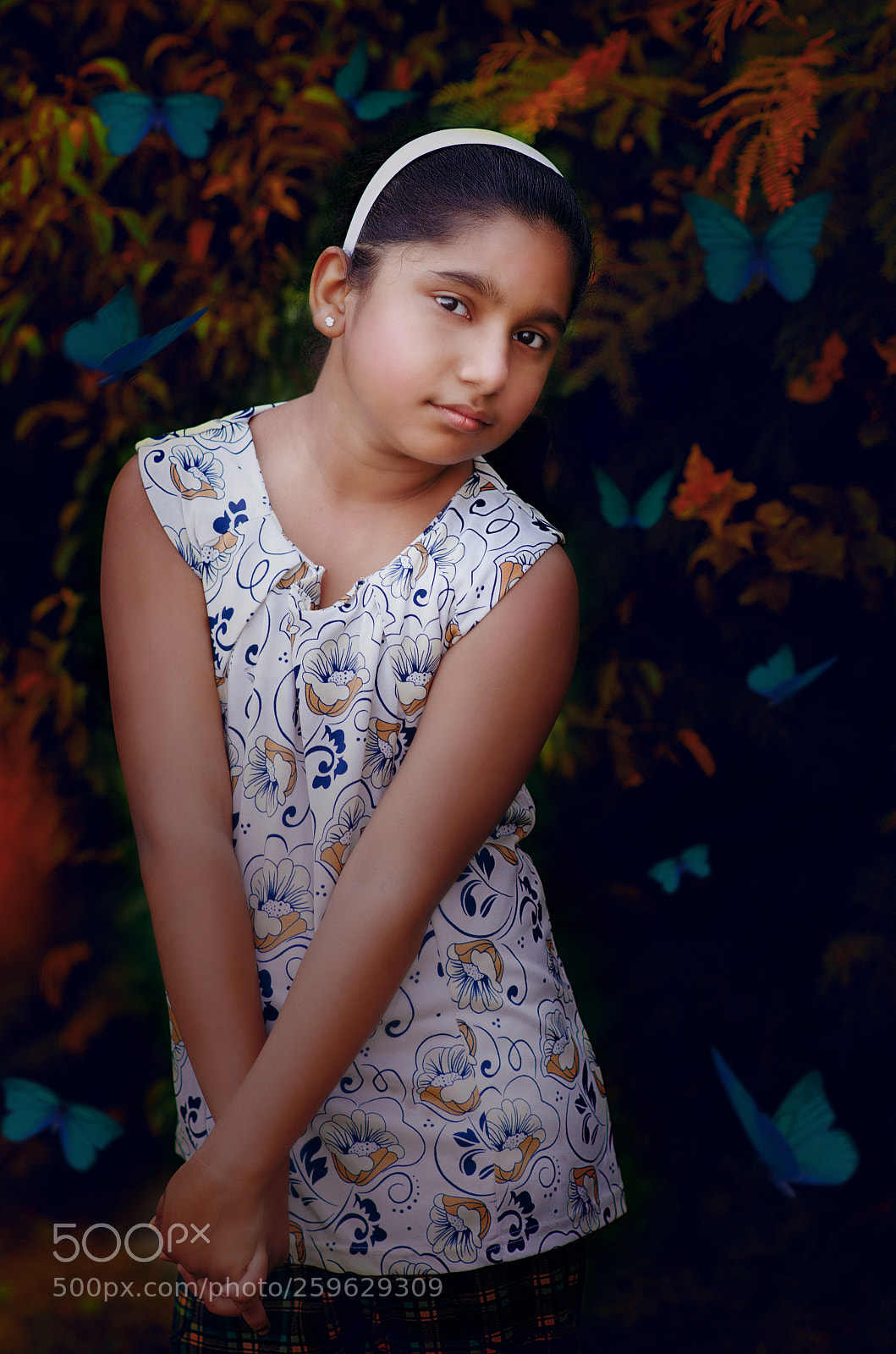 Nikon D5100 sample photo. Butterfly queen- cute indian photography