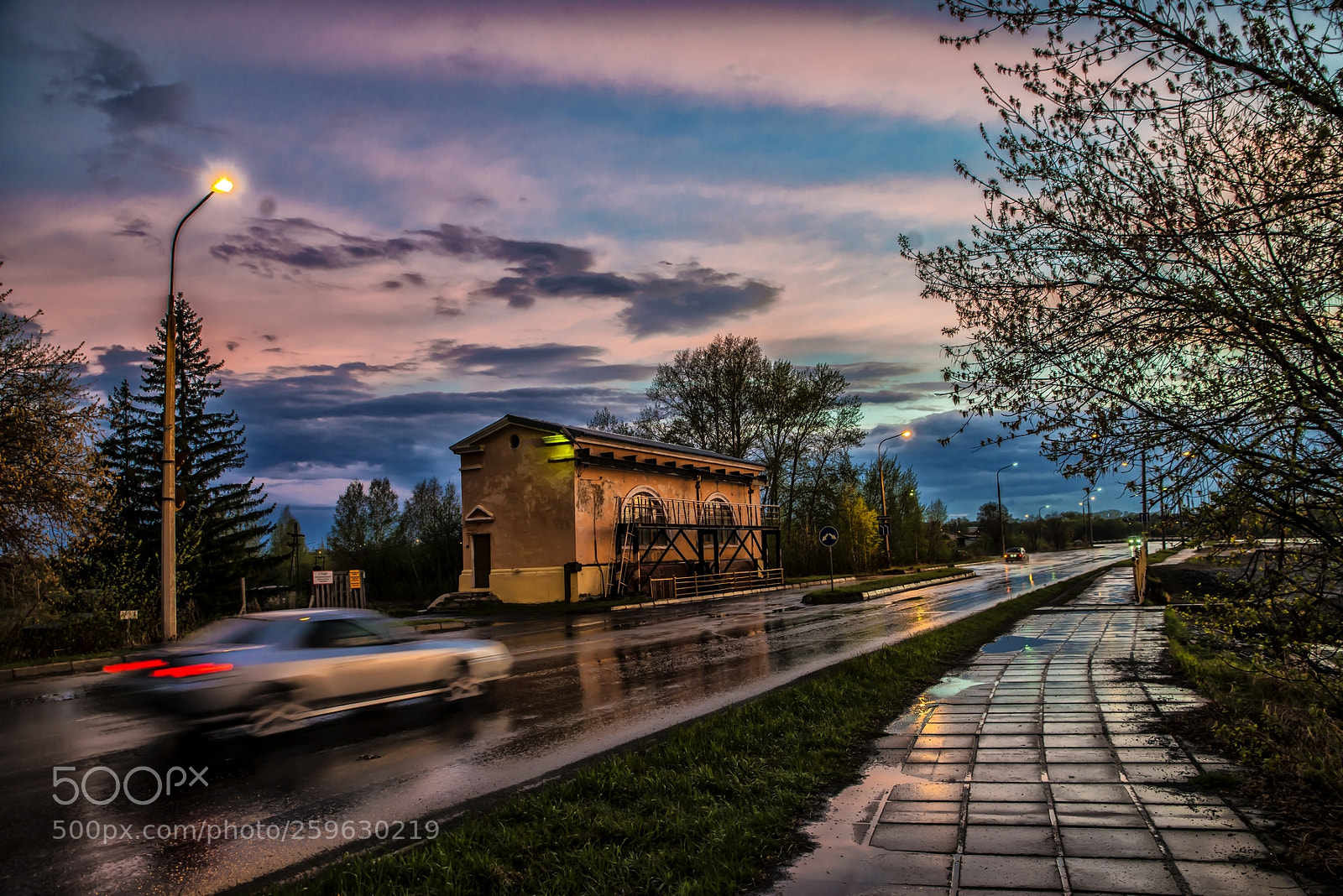 Nikon D800 sample photo. Rainy evening photography