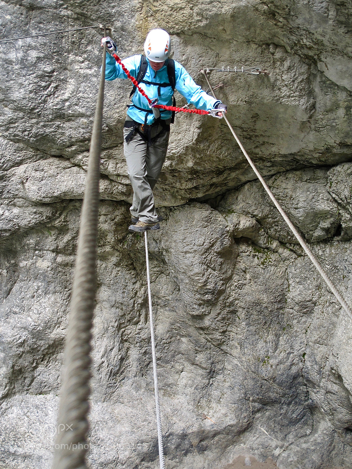 Canon PowerShot G12 sample photo. Via ferrata in the photography