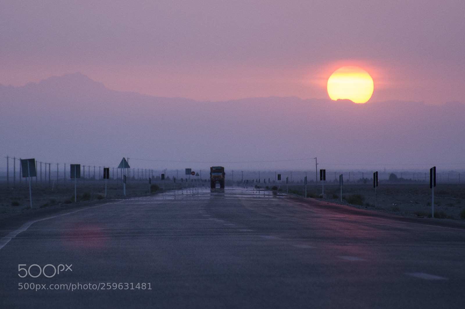 Nikon D7100 sample photo. #sunrise #road photography