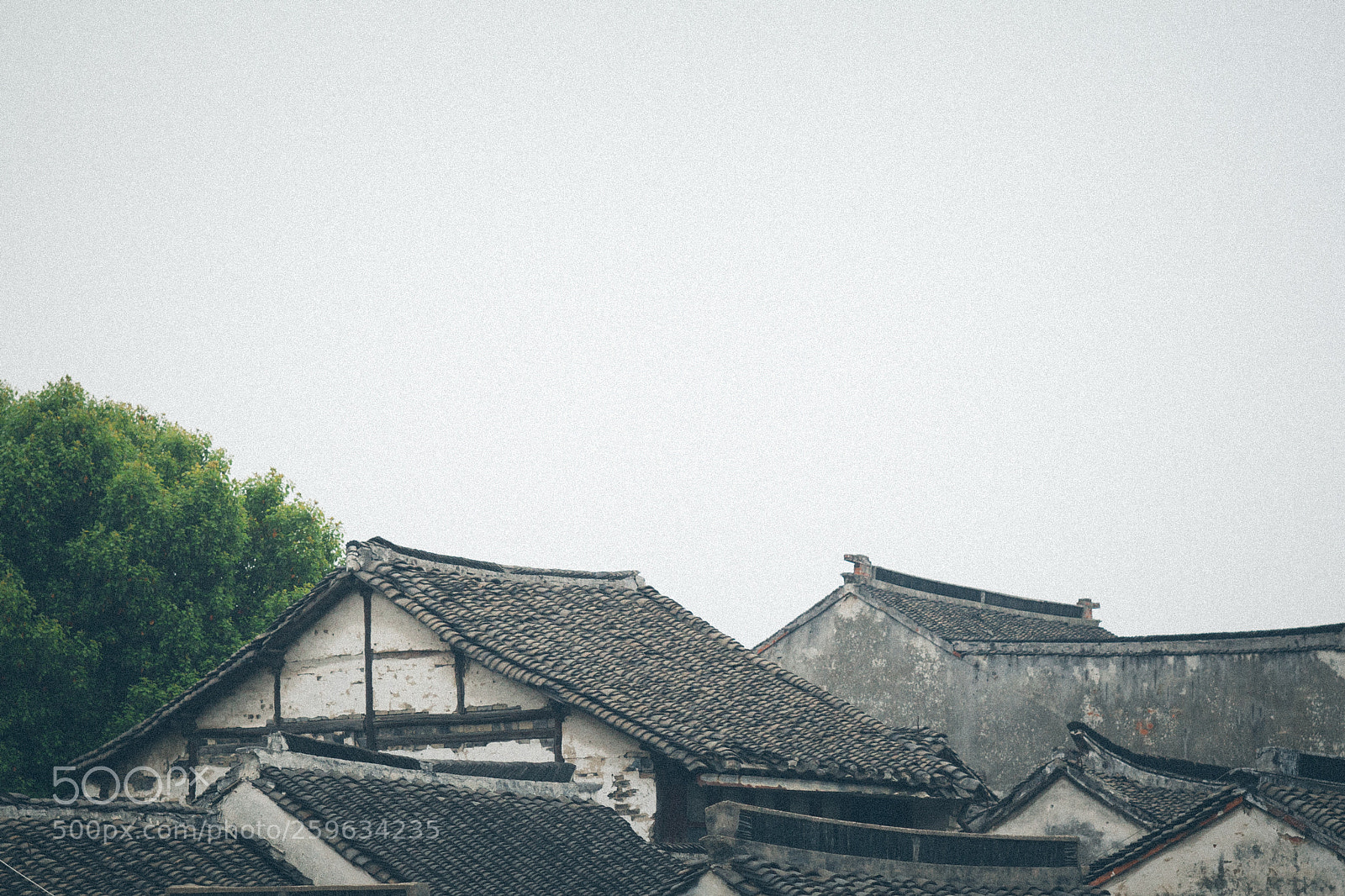 Canon EOS 5D Mark II sample photo. 失色的古镇 photography