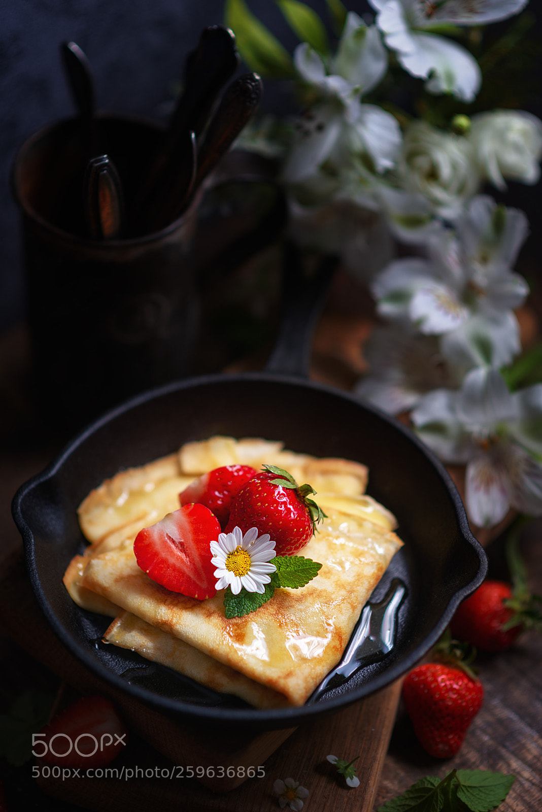 Nikon D610 sample photo. Pfannkuchen mit honig photography