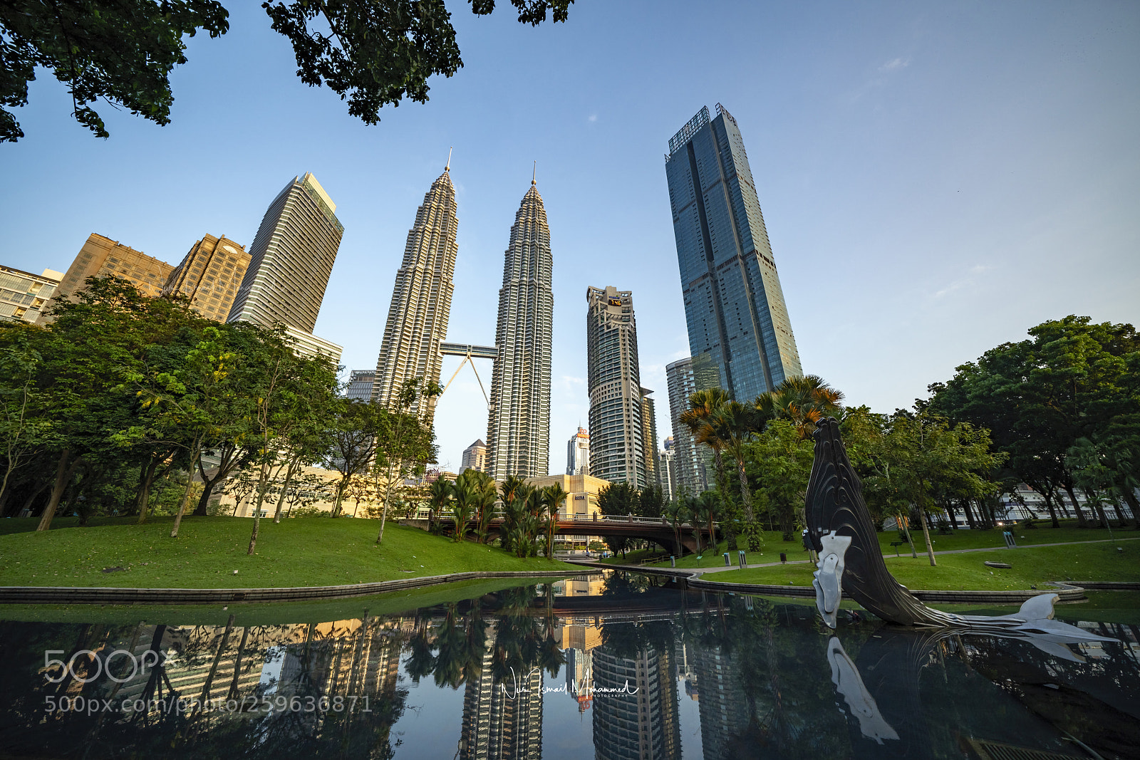 Sony a7R III sample photo. Sunrise at klcc precinct photography