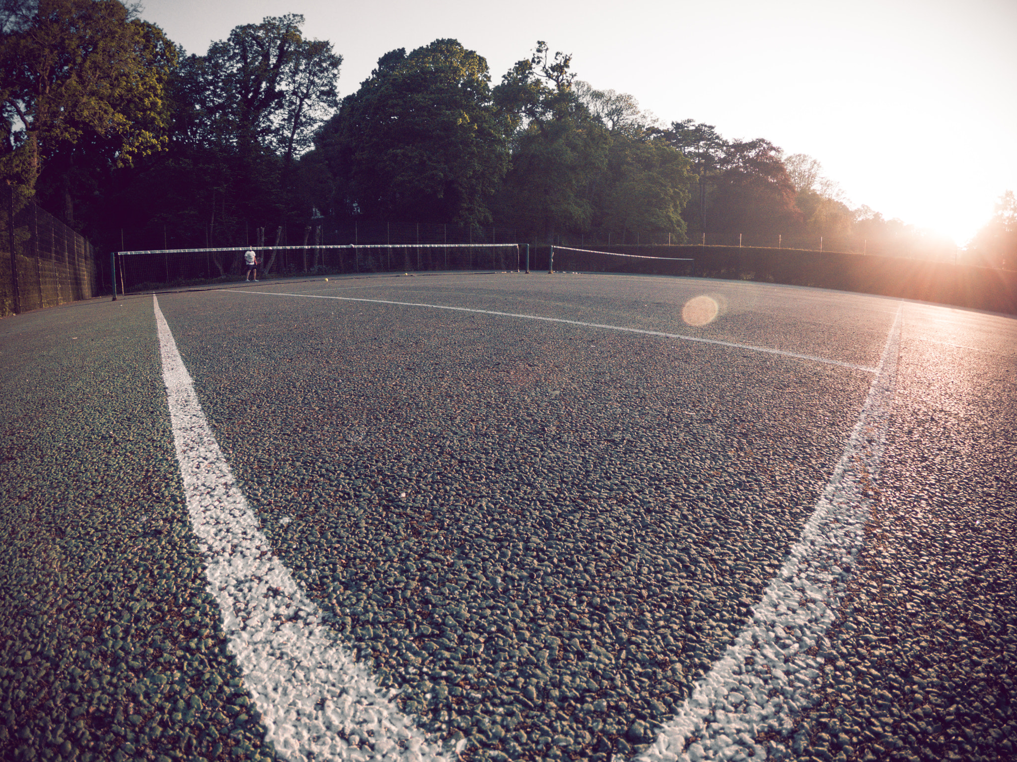 GoPro Hero6 Black sample photo. Tennis field photography