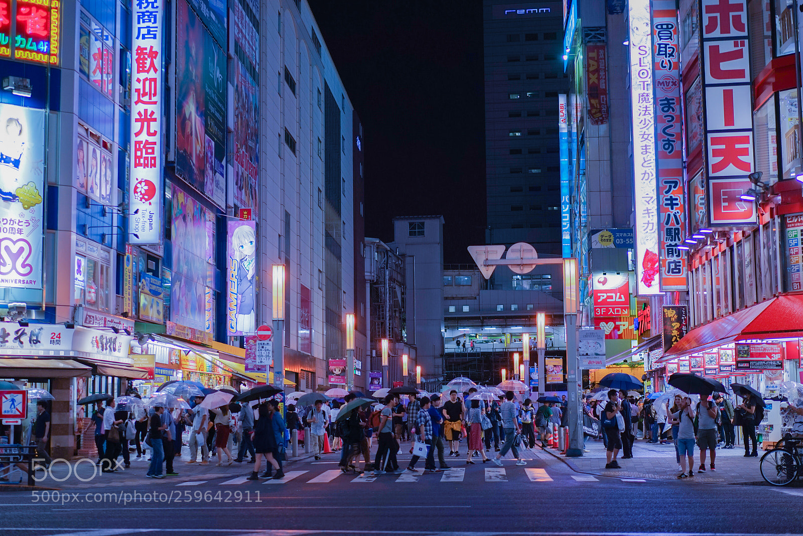 Sony a7 sample photo. Akihabara street photography