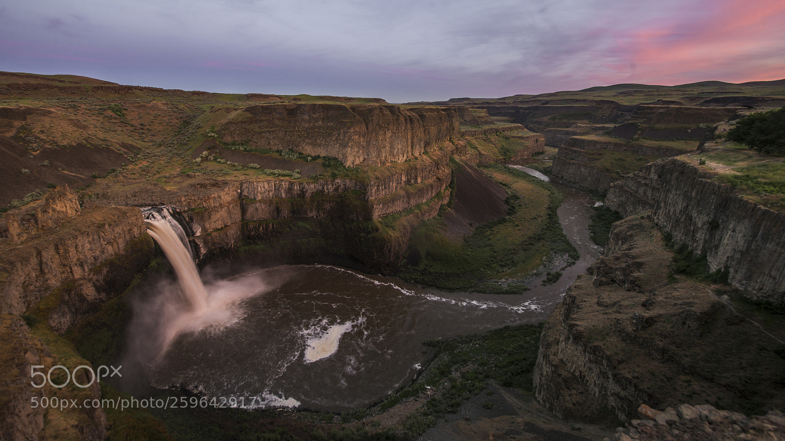 Nikon D600 sample photo. Palousefallssunset photography