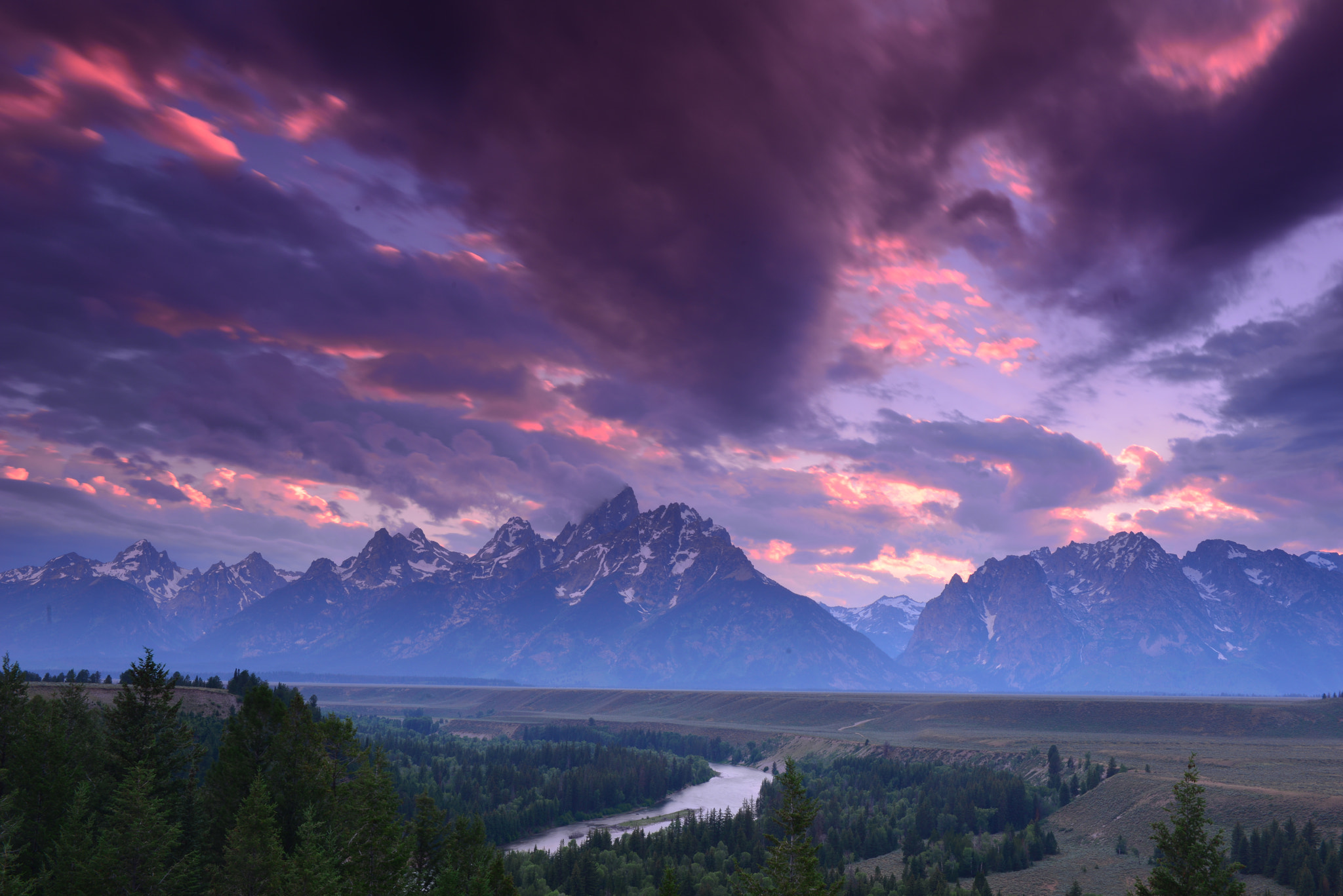Nikon D800E sample photo. Storm clearing at grand teton photography