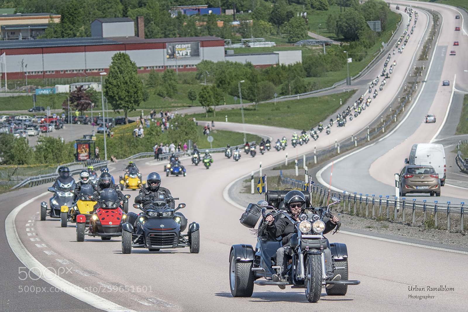 Nikon D500 sample photo. Motorbikes passing photography