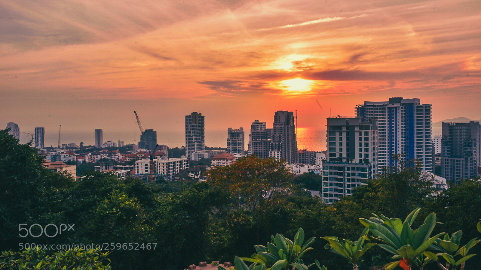 Nikon D7200 sample photo. Pattaya at sunset photography