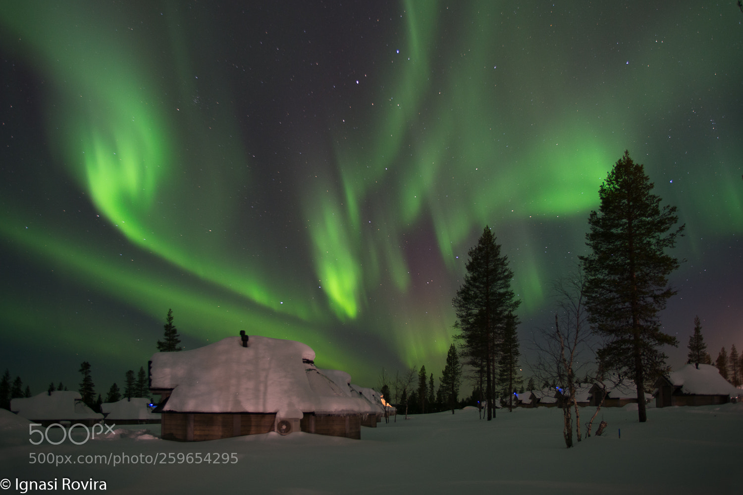 Nikon D600 sample photo. Northen lights. saariselka. finland photography