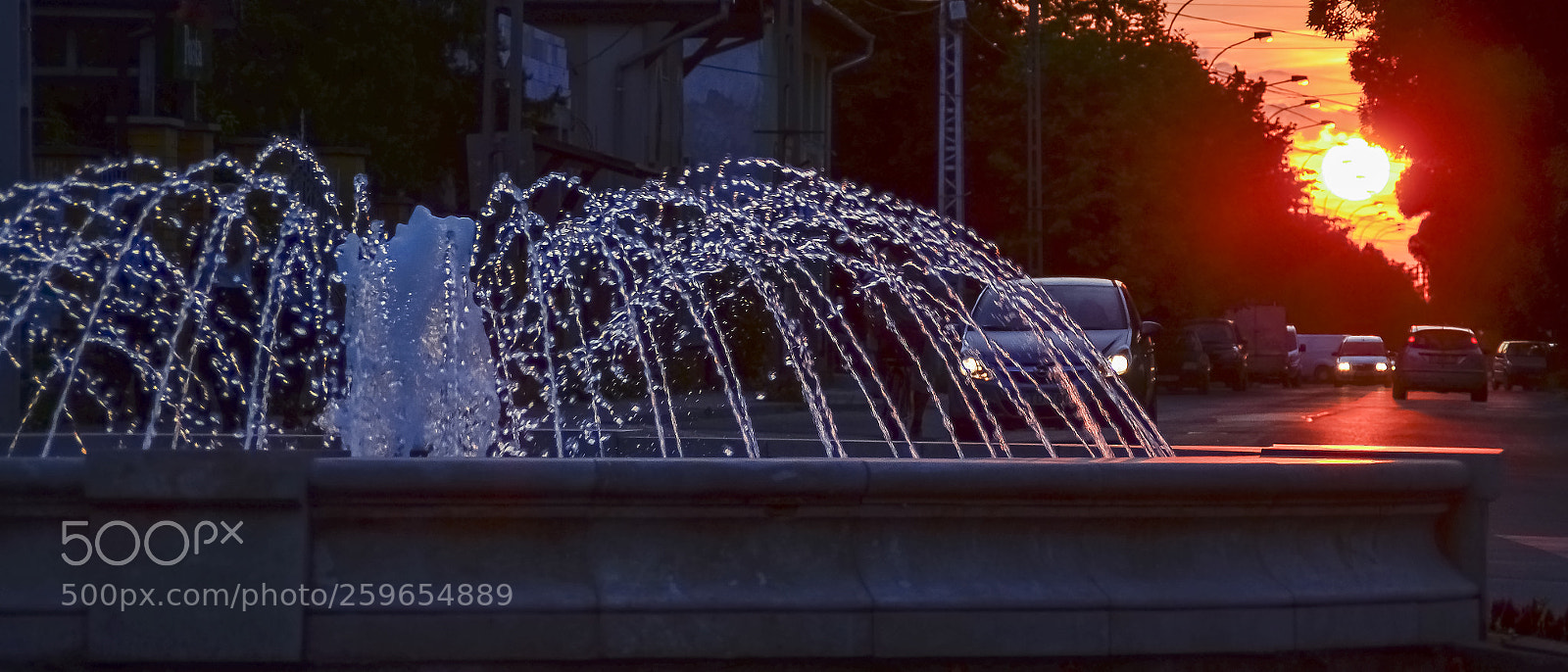 Nikon D5100 sample photo. Fountain moment photography