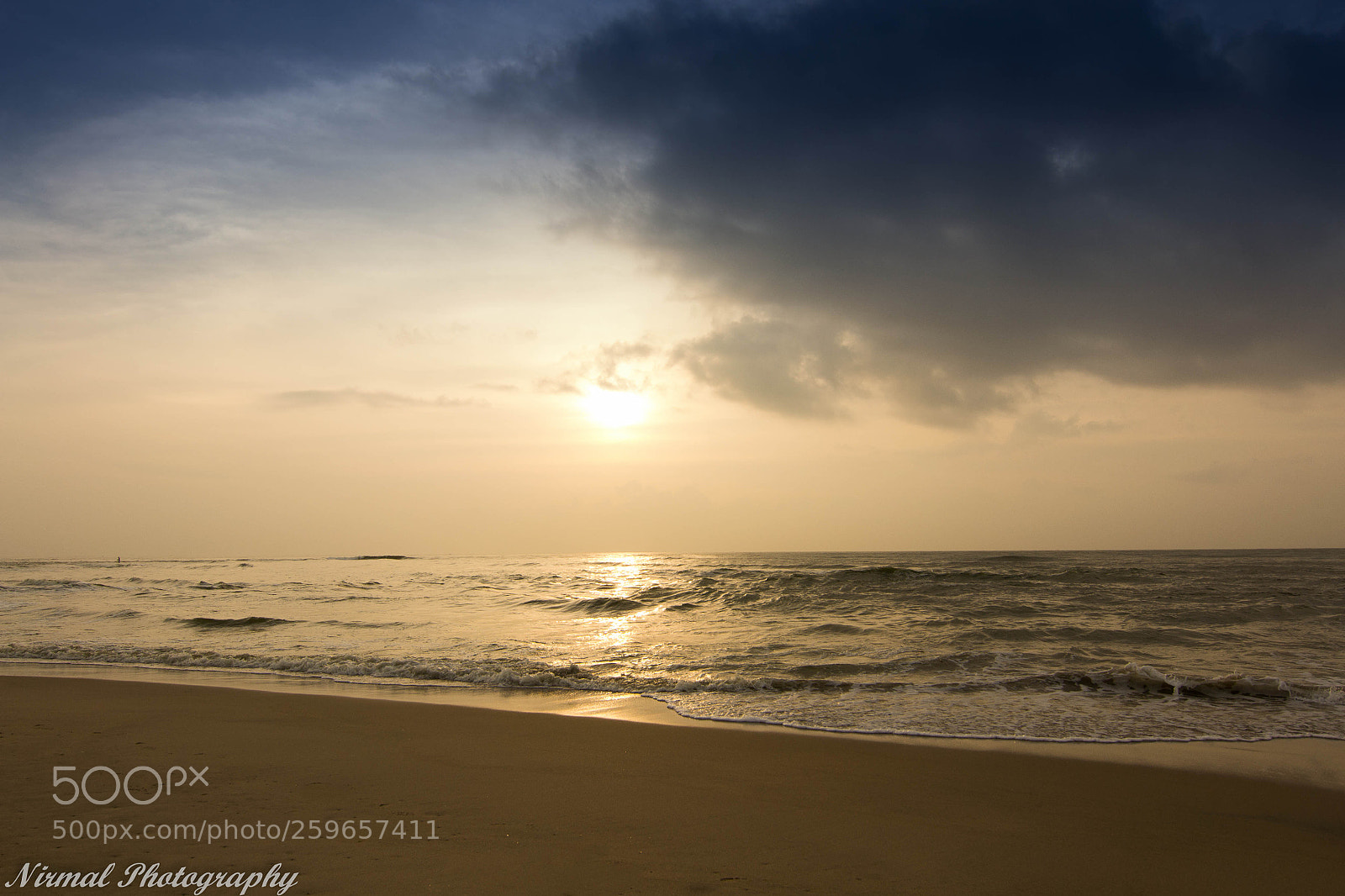 Nikon D3100 sample photo. Sunrise besant nagar beach photography