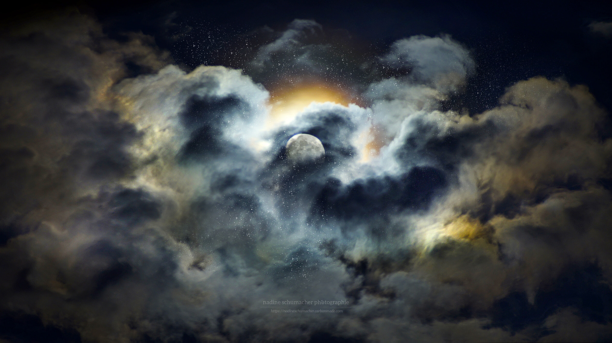 Sony Alpha a3000 sample photo. Moon at midnight / vollmond ii photography