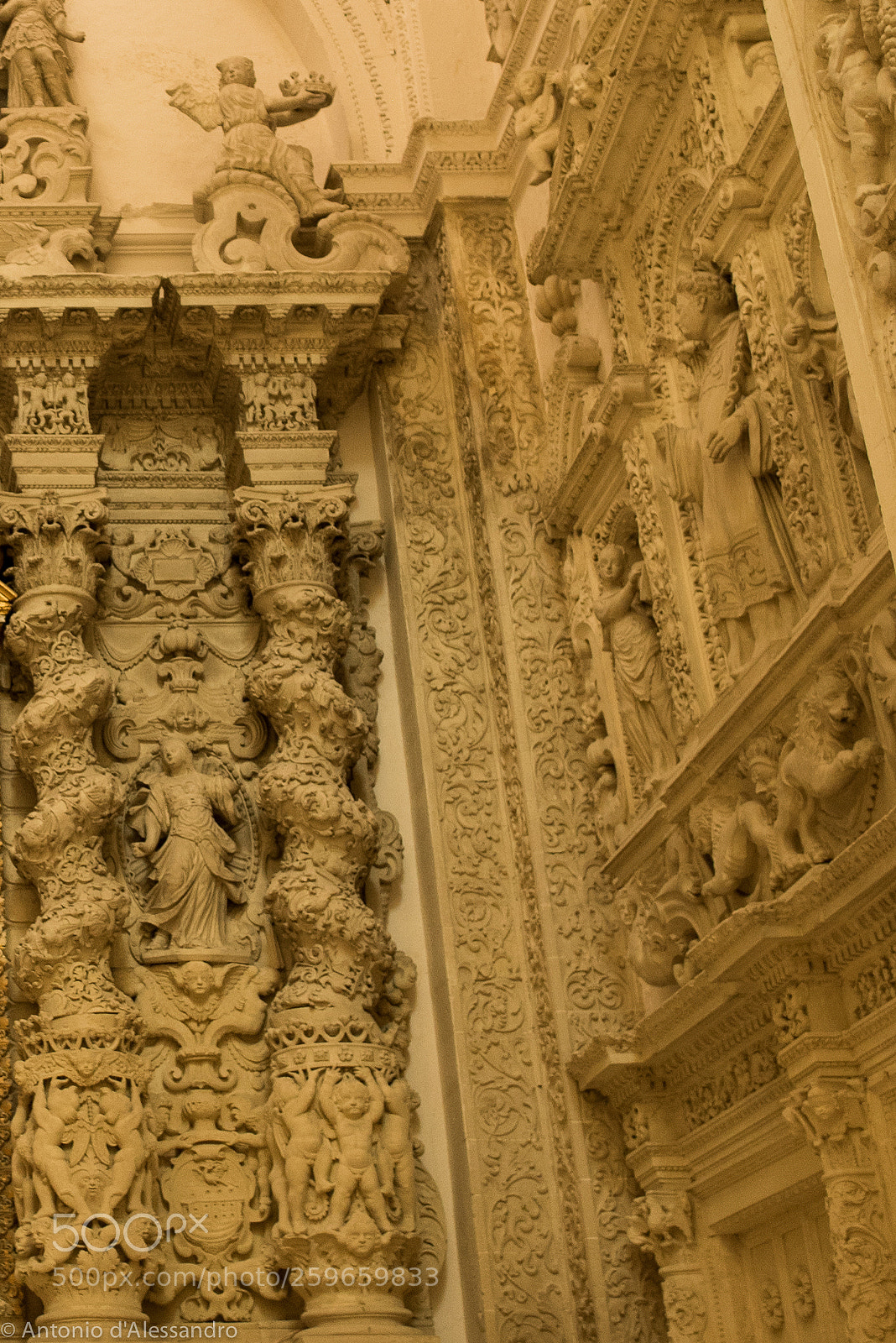 Nikon D750 sample photo. Baroque detail in lecce photography