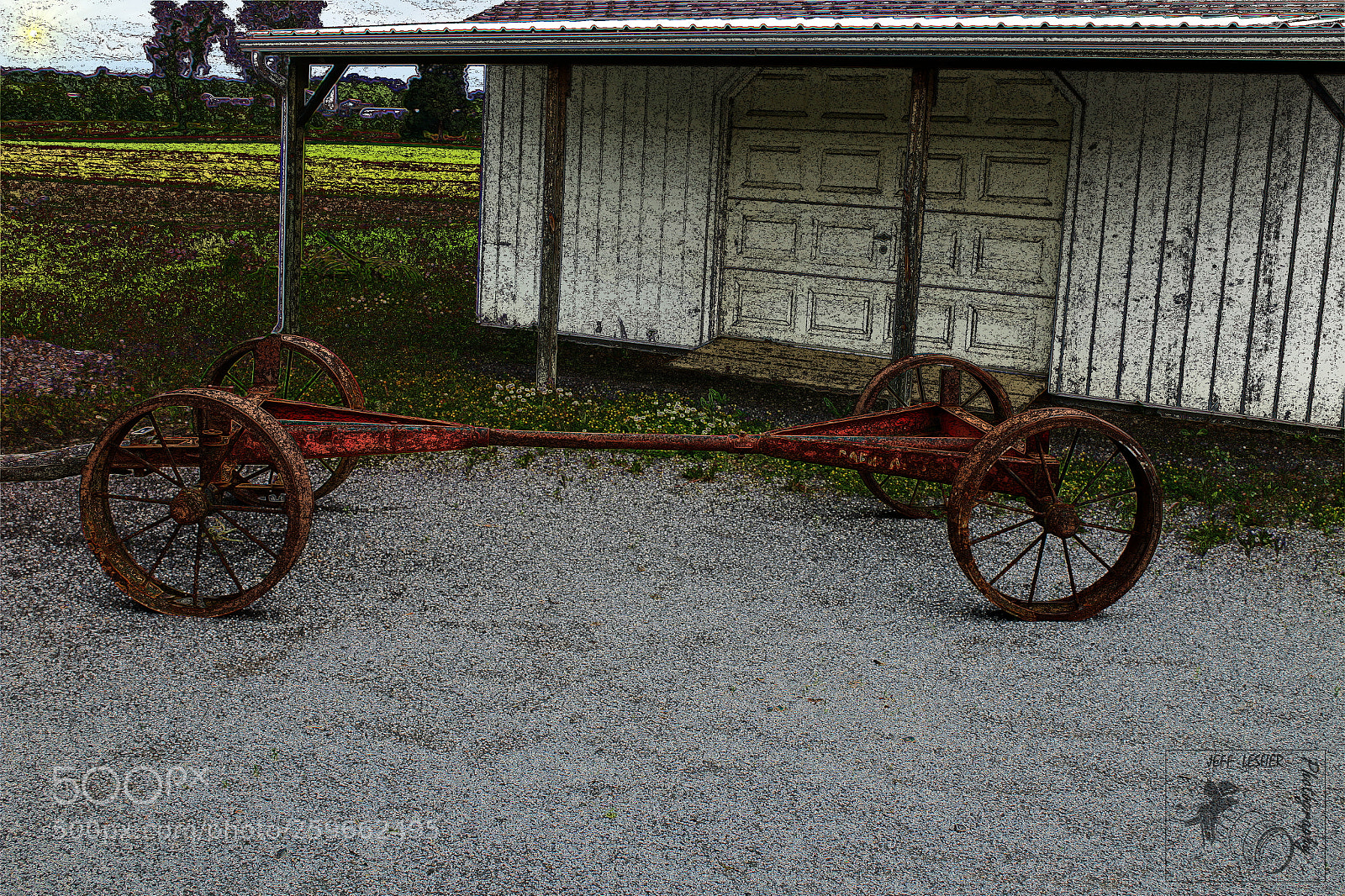 Canon EOS 1300D (EOS Rebel T6 / EOS Kiss X80) sample photo. Old cart sketch photography