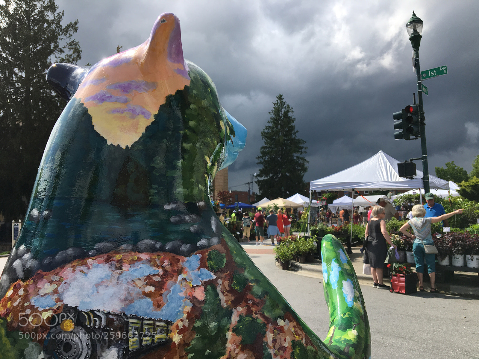 Apple iPhone 6s sample photo. Painted bear photography