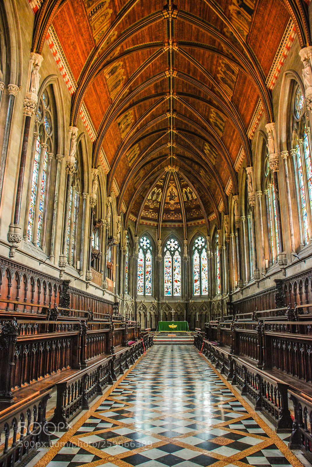 Nikon D80 sample photo. Inside view of church photography