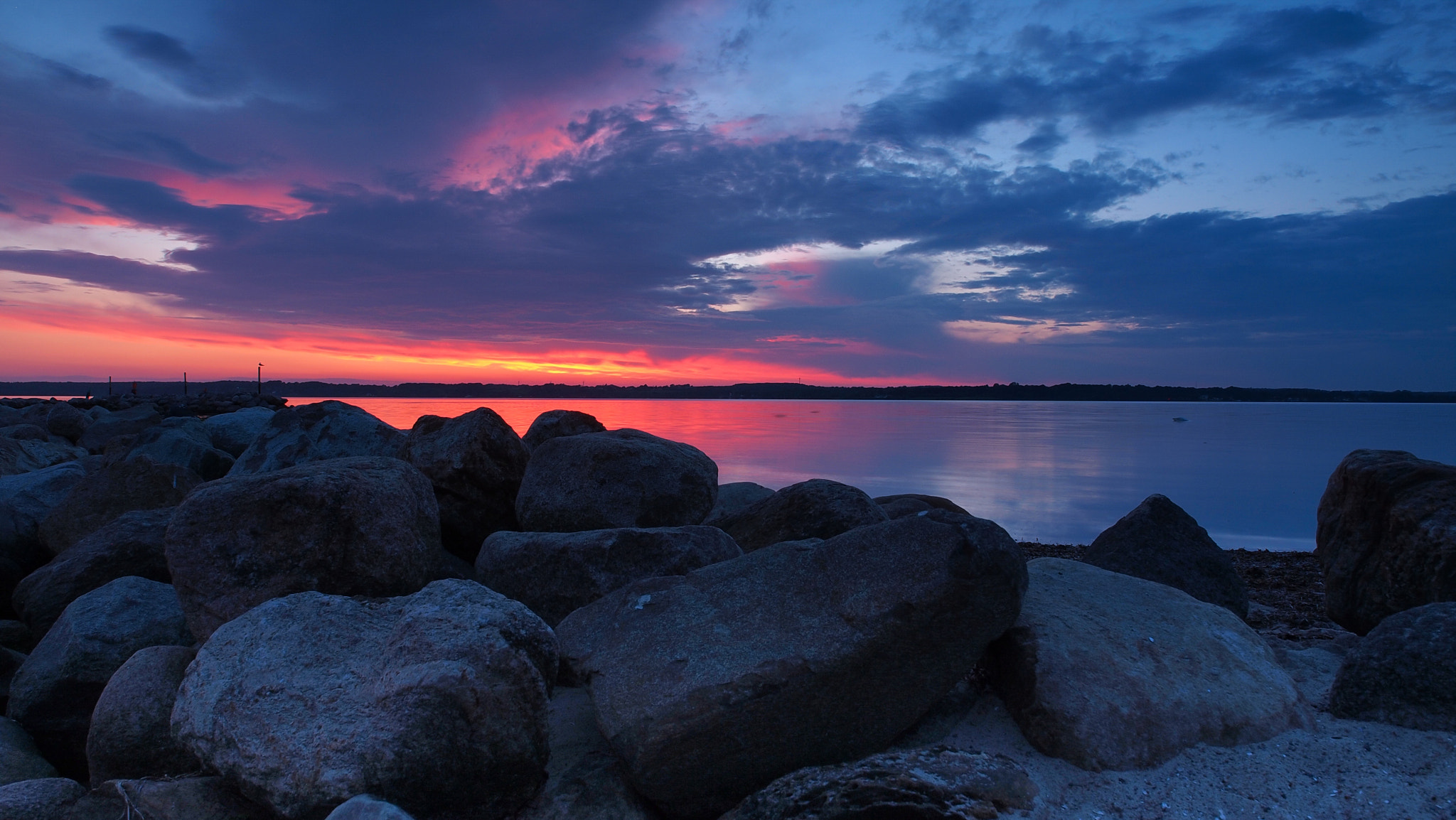 Olympus E-5 sample photo. Sonnenuntergang an der ostsee photography