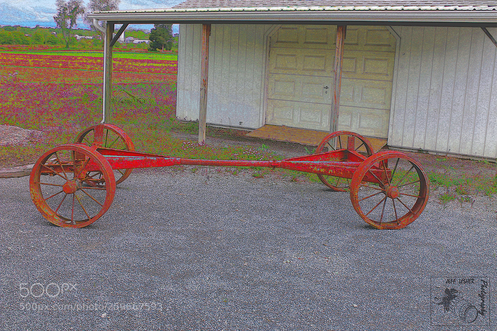Canon EOS 1300D (EOS Rebel T6 / EOS Kiss X80) sample photo. Old cart scetch photography
